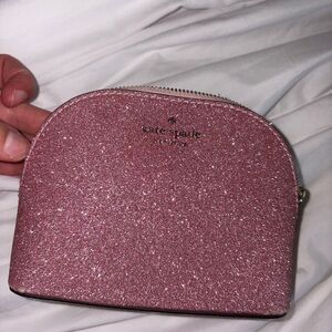 Kate Spade Pink Glitter Pouch
